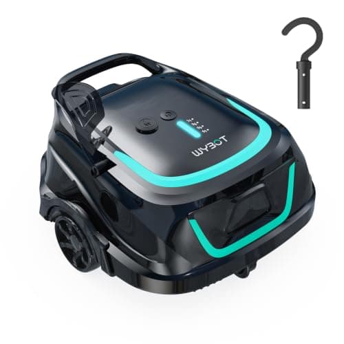 WYBOT A1 Cordless Robotic Pool Cleaner, Dual-Layer Filter, 1100 Sq Ft