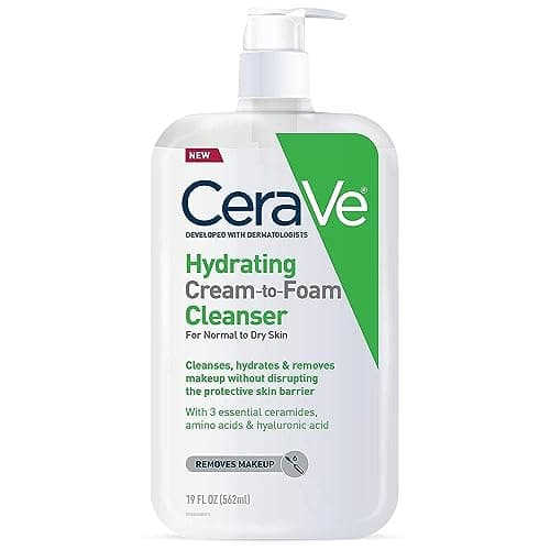 CeraVe Hydrating Cream To Foam Cleanser with Hyaluronic Acid and Amino Acids