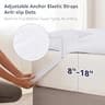 LeWinBedding 3-Inch White Goose Feather Mattress Topper, Organic Cotton