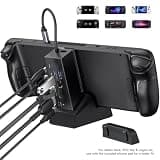 JSAUX HB0609 6-in-1 Docking Station for ASUS ROG Ally, 4K@120Hz HDMI, Gigabit Ethernet