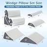 Ahpmeoa 6-Piece Orthopedic Bed Wedge Pillow Set with Gel Memory Foam Base