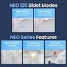 LUXE Bidet NEO 120 Single Nozzle Self-Cleaning Non-Electric Attachment