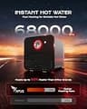 APUS 68,000 BTU High-Capacity RV Tankless Water Heater for Standard Cutouts