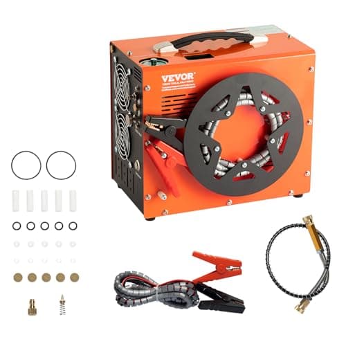VEVOR PCP Air Compressor with Dual Display, 4500 PSI, AC/DC Power Converter
