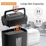 Bonsaii C275-A 12-Sheet Cross-Cut Heavy Duty Shredder with P-4 Security