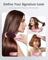 Bopcal Premium Cordless Hair Straightener Brush with Charging Dock Base