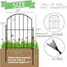Thrivinest 10-Pack No-Dig Metal Garden Border Fence Panel System for Small Dogs