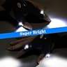 Waterproof LED Flashlight Gloves with Breathable Fabric and Spare Batteries