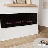 R.W.FLAME 60-Inch Recessed and Wall Mounted Linear Electric Fireplace Insert