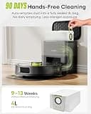 MONSGA MR7PRO Robot Vacuum with 8,000Pa Suction and Self-Emptying Base