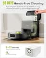MONSGA MR7PRO Robot Vacuum with 8,000Pa Suction and Self-Emptying Base