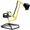 Crane Digger Ride-On Toy with Heavy-Duty Stabilizing Base and Metal Arm