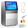VEVOR 120lb Commercial Ice Maker Machine with 48-Hour Programmable Timer