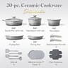 CAROTE 20-Piece Detachable Handle Titanium-Infused Nonstick Cookware Set for RVs