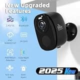 Rraycom 2K Battery Wireless Security Camera System with Siren Alarm, 4-Camera Kit