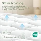 Niagara Sleep Solution Bamboo Pillow Top King Mattress Pad in Soft Green