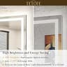 TETOTE 42" x 36" Ultra-Bright 9500 Lux Commercial LED Lighted Bathroom Mirror