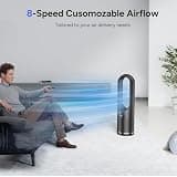 Faryuan 31.5-Inch 3-in-1 Bladeless Tower Fan, Space Heater, and Air Purifier