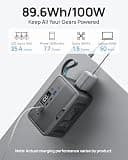 DARAN 89.6Wh LiFePO4 Portable Power Station with 100W AC & Fast Charge