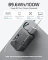 DARAN 89.6Wh LiFePO4 Portable Power Station with 100W AC & Fast Charge