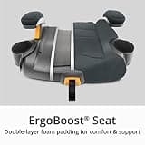Chicco KidFit ClearTex Plus 2-in-1 Belt-Positioning Booster Car Seat with LATCH
