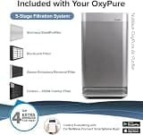 Nuwave OxyPure Ultra Clean 5-Stage Smart Air Purifier, True HEPA Filter