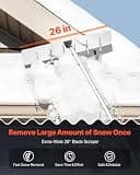 VEVOR 20-Foot Adjustable Aluminum Roof Snow Rake