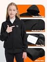 Varmcore Kids Casual Electric Fleece Heated Hoodie with Included Battery