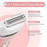 YHC Cordless Electric Razor for Women with Hypoallergenic Floating Foil Blades