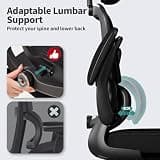 TRALT Ergonomic Office Chair with High-Resilience Molded Foam Seat Cushion