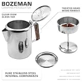 Coletti Bozeman 9-Cup Heavy-Duty Stainless Steel Stovetop Percolator Coffee Pot