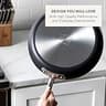 All-Clad HA1 Hard-Anodized Nonstick 12-Inch Frying Pan with Glass Lid and Steel Handle