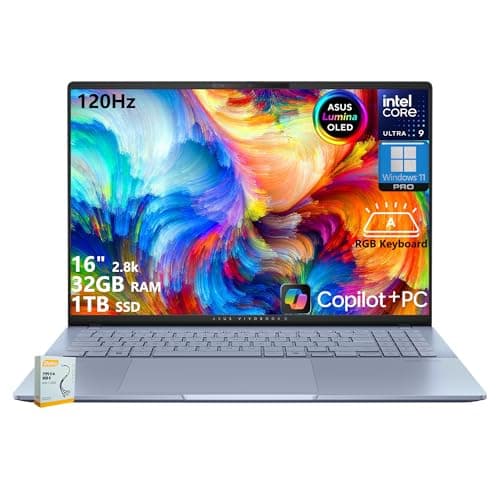 ASUS Vivobook S16 AI PC Laptop with 16-Inch Lumina OLED and Core Ultra 9