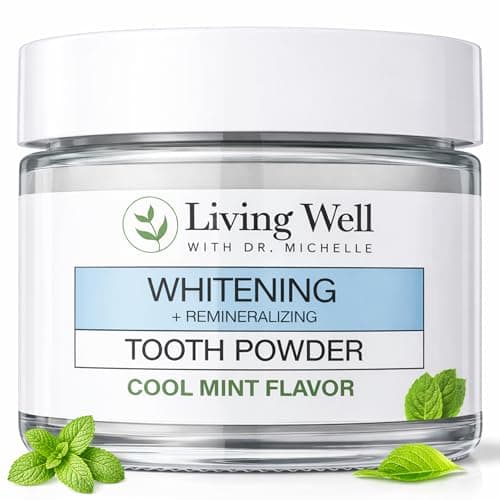 Living Well with Dr. Michelle Remineralizing Tooth Powder with Hydroxyapatite