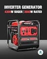 PowerSmart 4300-Watt Portable Generator with Inverter Technology, 3500W Rated
