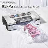 Gasbye 95kPa Precision Vacuum Sealer Machine with Built-in Bag Cutter