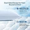 DOWNCOOL Queen Size Adjustable Memory Foam Cooling Pillow Set with Q-Max 0.4