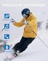 OutdoorMaster MZ04m Ultra-Thin Ski Helmet Headphones with Storage Case