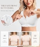 BRABIC Front Closure Post-Surgery Compression Mastectomy Bra with Back Smoothing