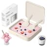 Felizbebe Instant Ice Cream Roller Tray Kit with Lid, Spatulas, and SUS316 Steel