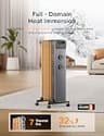 Pelonis 2025 Upgraded 1500W 7-Fin Oil-Filled Radiator Heater, Matte Black
