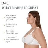 Bali Women's One Smooth U Ultra Light Breathable Convertible Underwire Bra