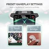 KPAW Automatic Card Shuffler and Dealer with 4 Drawing Remotes, Black