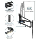 MOUNT-IT! Motorized Pull-Down Above Fireplace TV Wall Mount Up to 77 Inches