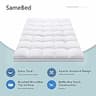 SameBed Extra-Thick Overfilled Down Alternative Pillow Top Mattress Pad