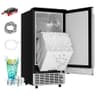 EUHOMY CIM-Series Under-Counter Ice Maker with Built-In Drain Pump, 100 Lbs