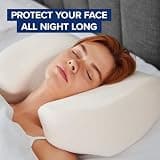 NextSleep The Best Back Sleeper Training Pillow with Anti-Wrinkle Satin Cover