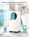 QZMDSM 16,000 BTU Smart WiFi Portable Air Conditioner for Large Living Spaces