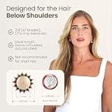 AIMIKE 1.7-Inch Medium Manual Round Hair Brush with Natural Boar and Nylon Bristles