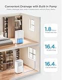 GoveeLife 137-Pint Smart Dehumidifier with Built-In Pump for Large Homes